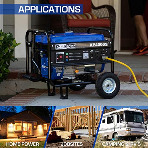DuroMax XP4000S Portable Generator-4000 Watt Gas Powered Camping & RV Ready, 50 State Approved