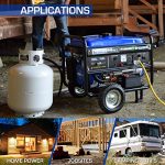 DuroMax XP5500EH Electric Start-Camping & RV Ready, 50 State Approved Dual Fuel Portable Generator-5500 Watt Gas or Propane Powered, Blue/Black