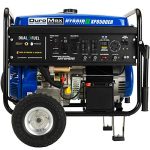 DuroMax XP8500EH Dual Fuel Portable Generator-8500 Watt Gas or Propane Powered-Electric Start-Camping & RV Ready, 50 State Approved, Blue