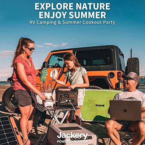 Jackery Explorer 1000 Portable Power Station, 1002Wh Capacity with 3x1000W AC Outlets, Solar Generator for Home Backup, Emergency, Outdoor Camping (Solar Panel Optional)