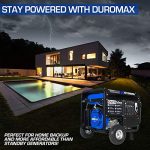 DuroMax XP10000E Gas Powered Portable Generator-10000 Watt Electric Start-Home Back Up & RV Ready, 50 State Approved, Blue/Black