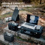 EF ECOFLOW RIVER Pro Portable Power Station 720Wh, Power Multiple Devices, Recharge 0-80% Within 1 Hour, for Camping, RV, Outdoors, Off-Grid