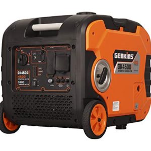 GENKINS 4500 Watt Portable Inverter Generator Gas Powered Ultra Quiet RV Ready Camper Friendly…