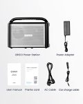 300W Portable Power Station,ORICO Aluminum 461Wh/124800mAh Solar Generator Pure Sine Wave Lithium Battery Pack with PD 60W /1AC/3USB/2DC/Car Charger Ports for Outdoors Camping Travel Emergency