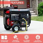 DuroStar 12000-Watt Gas or Propane Dual Fuel Electric Start Portable Generator, Home Back Up & RV Ready, 50 State Approved