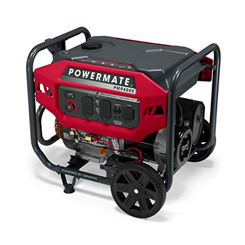 Powermate P0081500 PM9400E 9400-Watt Gas-Powered Portable Generator - Reliable Power Solution for Outdoor Events, DIY Projects, and Emergencies