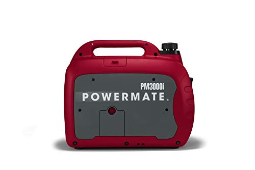 Powermate P0080601 PM3000i 3000-Watt Gas-Powered Portable Inverter Generator by Generac - Clean and Quiet Power Supply for Home, Camping, and Outdoor Activities