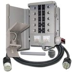 Connecticut Electric EmerGen Transfer Switch Kit - 30 Amp, 10-Circuit, 10-Foot Cord, 7500 Watts, for Generator