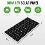 ECO-WORTHY 200 Watt 12V Complete Solar Panel Starter Kit for RV Off Grid with Battery and Inverter: 200W Solar Panels+30A Charge Controller+50Ah Lithium Battery+600W Solar Power Inverter