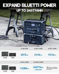 BLUETTI Solar Power Station AC300 & B300 Expansion Battery, 3072Wh LiFePO4 Battery Backup w/ 7 3000W AC Outlets (6000W Peak), Works with Alexa, Modular Power System for Home Backup, Vanlife, Emergency