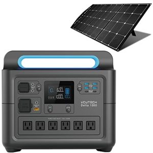 Portable-Power-Station-1000W-Power-Equipment-Solar-Generator-Solar-Panel-Included-Backup-Battery-Power-Supply-Kit-for-Outdoors-Camping-Travel-Off-Grid-Emergency-by-VCUTECH-0
