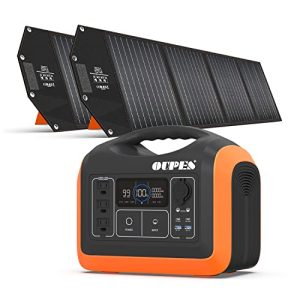 1200W Portable Power Station with 200W Solar Panel, OUPES Solar Generator Explorer