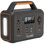 ALLWEI Portable Power Station 300W(Peak 600W), 280Wh Solar Generator with USB-C PD60W, 110V Pure Sine Wave AC Outlet, 78000mAh Backup Lithium Battery for Outdoor Camping Travel Emergency Home Blackout