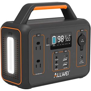 ALLWEI Portable Power Station, 280Wh Backup Lithium Battery