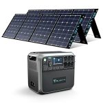 BLUETTI Solar Generator AC200P with 2 SP200 Solar Panels Included, 2000Wh Portable Power Station w/ 6 2000W AC Outlets, LiFePO4 Battery Pack Solar Powered Generator for Home Use, Trip, Power Outage