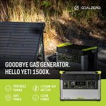 Goal Zero Yeti Portable Power Station - Yeti 1500X w/ 1,516 Watt Hours Battery Capacity, USB Ports & AC Inverter - Includes Boulder 100 Briefcase Solar Panel, For Camping, Outdoor, Off-Grid & Home Use