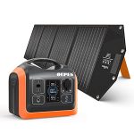OUPES 1200W Solar Generator with 240W Panel included, 992Wh Portable Power Station LiFePO4 (3600W Peak), Solar Powered Generators for Home Use, Emergency Backup Power for Camping Outdoor
