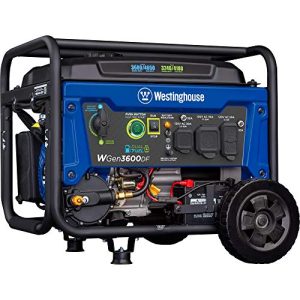 Westinghouse Outdoor Power Equipment 4650 Peak Watt Dual Fuel Portable Generator, Remote Electric Start with Auto Choke, RV Ready 30A Outlet, Gas & Propane Powered, CARB Compliant