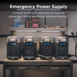 EF ECOFLOW DELTA Pro Extra Battery 3600Wh, 2.7H to Full Charge, Battery Backup for Home Use, Blackout, Camping, RV