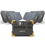 pecron E3000 Solar Generator with Solar Panels included,2000W/3108Wh Portable Power Station with 4Pcs 200W Solar panels for Outdoor Camping RV/Van Emergency