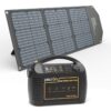 pecron P600 Portable Power Station With Solar Panels Included