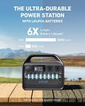 Anker 535 Solar Generator, Powerhouse 512Wh with 100W Solar Panel, Power Station with LiFePO4, 4 * 110V AC Outlets, 60W USB-C PD Output, LED Light for Outdoor Camping, RV, Power Outage(Anker Solix)