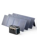 Anker SOLIX F1200 Portable Power Station, PowerHouse 757, 1229Wh Solar Generator, with 3 * 100W Solar Panels, LiFePO4, 6 * 110V/1500W AC Outlets, 2 USB-C Ports 100W Max, LED Light for Outdoor Camping