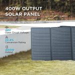 EF ECOFLOW Solar Generator 120V/3.6KWh with 400W Portable Solar Panel, 23% High Efficiency, 5 AC Outlets, 3600W Portable Power Station for Home Backup Outdoors Camping RV Emergency