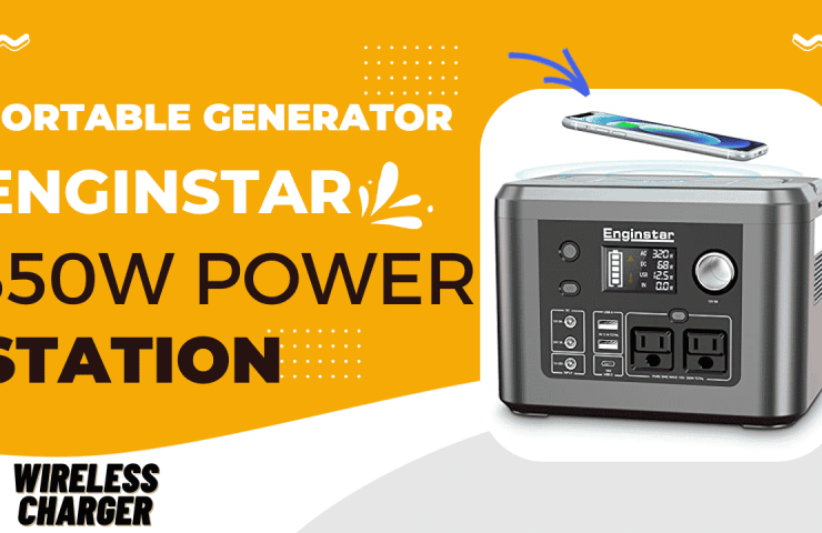 Enginstar 350W Portable Power Station With Wireless Charger
