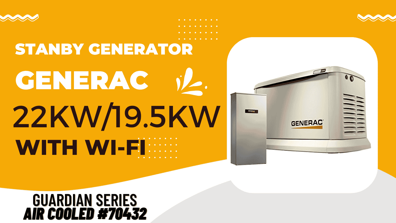 Generac 70432 22kw Guardian Generator With Wi-Fi Enabled
