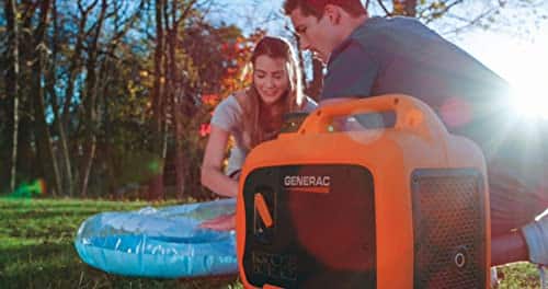 Generac 7154 GP3300i 3,300-Watt Gas-Powered Portable Inverter Generator - Compact and Lightweight Design with Parallel Capability - USB Ports for Mobile Device Charging - CARB Compliant