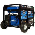 DuroMax XP13000HXT 13,000-Watt 500cc Tri Fuel Gas Propane Natural Gas Portable Generator with CO Alert, Black/Blue