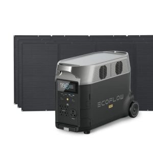 EF ECOFLOW DELTA Pro Solar Generator 3.6KWh/3600W with 3X400W Portable Solar Panel