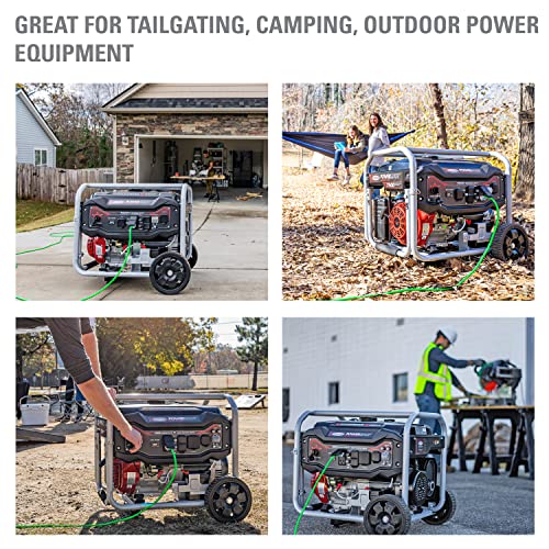 SIMPSON Cleaning SPG7593E Portable Gas Generator and Power Station with Electric Start for Camping, RV, Home Use, Construction, and More, 7500 Running Watts 9375 Starting Watts