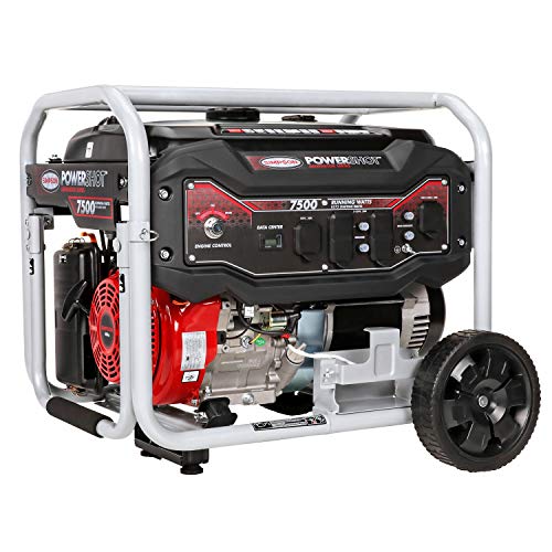 SIMPSON Cleaning SPG7593E Portable Gas Generator and Power Station with Electric Start for Camping, RV, Home Use, Construction, and More, 7500 Running Watts 9375 Starting Watts