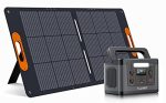 ALLWEI 500W Solar Generator(1000W Peak) with 100W Portable Solar Panel, 461Wh Portable Power Station, 3 USB-C Port PD60W, 2 AC Outlet, Solar Power Generator for Outdoor RV Camping CPAP Emergency