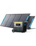 Anker SOLIX F2000 Solar Generator, 2048Wh Portable Power Station with LiFePO4 Batteries and 2× 200W Solar Panel, GaNPrime Technology, 4 AC Outlets Up to 2400W for Home, Power Outages, Camping, and RVs