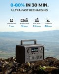 BLUETTI Portable Power Station EB3A, 268Wh LiFePO4 Battery Backup w/ 2 600W (1200W Surge) AC Outlets, Recharge from 0-80% in 30 Min., Solar Generator for Outdoor Camping (Solar Panel Optional)