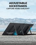 BLUETTI Solar Panel PV200, 200 Watt for Portable Power Station EB3A/EB55/EB70S/AC200P/AC200MAX/AC300, Foldable Solar Charger with Adjustable Kickstands for RV, Camping, Blackout