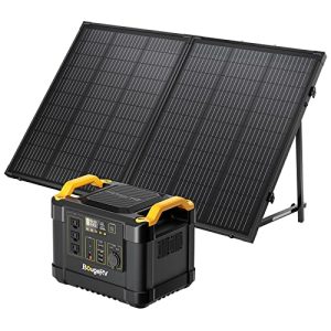 BougeRV 1100Wh Solar Generator with Solar Panel