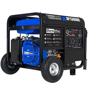 DuroMax XP13000E Gas Powered Portable Generator-13000 Watt Electric Start-Home Back Up & RV Ready, 50 State Approved, Blue/Black