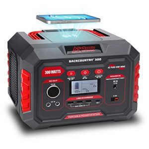 GoSports-Outdoors-Backcountry-300W-Portable-Power-Station-Solar-Generator-Lithium-Backup-Battery-with-110V300W-AC-Power-Outlet-USB-Wireless-Charging-for-Outdoor-Camping-and-Indoor-Home-UseBlack-0