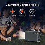 JustNow Portable Power Station 280W LiFePO4 Battery 60000mAh/192Wh Backup Battery AC/DC/Type-C/USB Outlets LED Flashlight Generator for CPAP Outdoor Camping Home Emergency