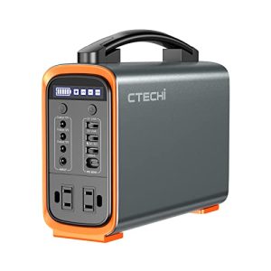 Portable-Power-Station-240Wh-LiFePo4-Battery-Backup-Power-Supply-200W-9-Port-Portable-Generator-PD-60W-Quick-Charge-USB-30-LED-Light-for-Outdoor-Camping-Travel-RV-Blackout-0