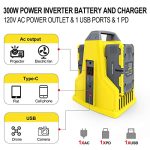 PowerSmart 40V Power Inverter with 1x 4.0Ah Battery and 1x Charger Included