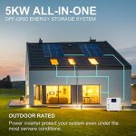 Revolsys Home Backup Power, All-In-One Energy Storage System Off-Grid for Outdoor & Indoor, 5KW Power Station,ESS for Home with App Control, Compatible with 4L Unleaded Gasoline Smart Generator