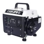 Rophefx Portable Gas Powered Generator 900W Low Noise Outdoor Little Camping Generator for Home Use, Black & White