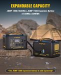 VTOMAN Jump 1800 Portable Power Station 1800W/1548Wh, Expandable LiFePO4 (LFP) Battery Powered Generator with 3x Pure Sine Wave 1800W (Surge to 3600W) AC Outlets, 3x Regulated 12V/10A DC, Dual PD 100W