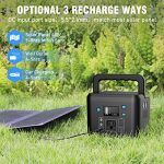 200W Portable Power Station, Powkey 120Wh/33,000mAh Power Bank with AC Outlet, 110V 6 Outputs Solar Generator External Battery Pack with LED Light for Home Use and Outdoor Camping