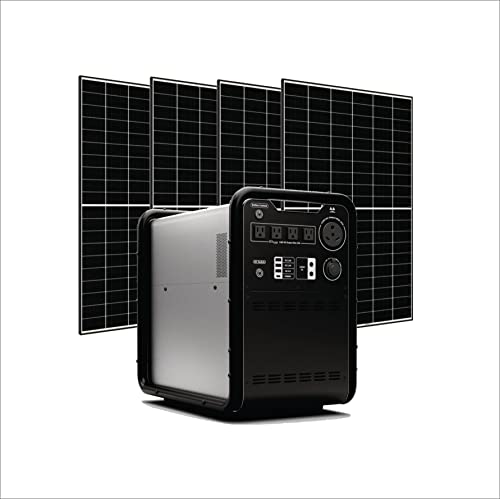 3000W Portable Power Station, 4500Wh Lithium Battery Emergency Power Station, 3000W AC Inverter Generator, Outdoor Portable Generator, Portable Solar Generator for Solar Panels